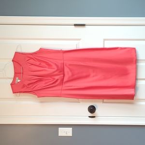 Salmon cocktail dress